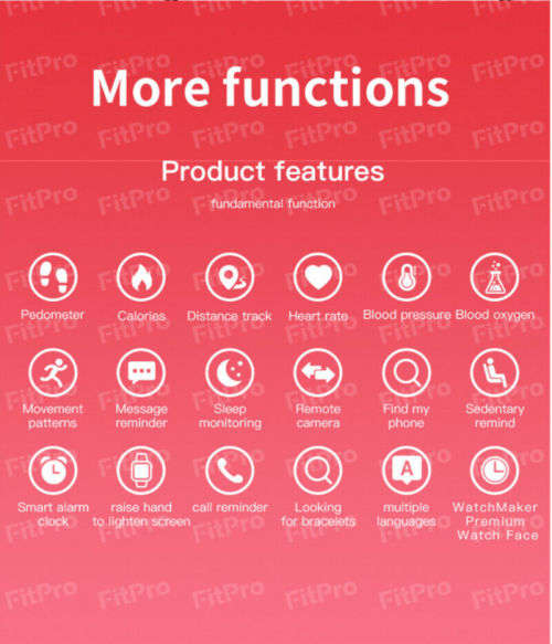 M6 Smart Watch Bracelet Heart Rate Blood Pressure Monitor. Color Screen.