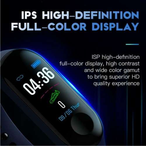 M6 Smart Watch Bracelet Heart Rate Blood Pressure Monitor. Color Screen.