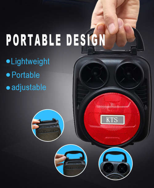 3` Wireless Portable Speaker Sound System with Bluetooth, USB, Micro SD and FM Radio