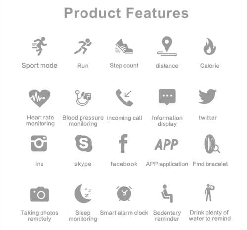 M3 Intelligent Health Watch. Heart Rate Monitor. Assorted colors