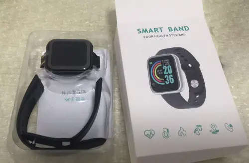 1.5` Smart Watch Fitness Bracelet, Heart Rate, Blood Pressure Monitor. Available in Black color
