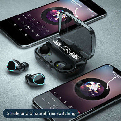 Premium M10 Wireless Earbuds With Power Bank. Compatible With Android, iOS, Windows & Mac OS. BT 5.1