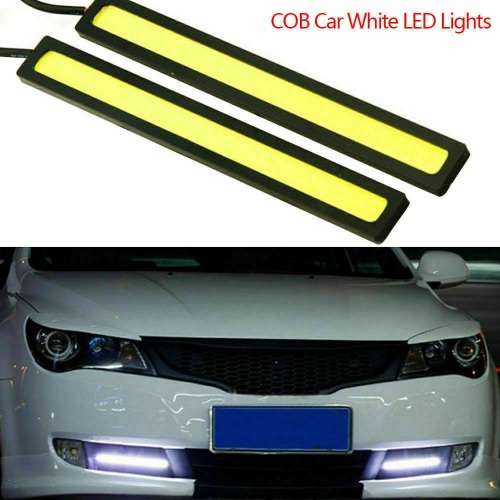 2 x Bright LED Daytime Running Lights. 100% Waterproof. 6000k White.