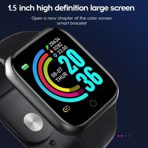 1.5` Smart Watch. 2022. Heart Rate Monitor.  Blood Pressure. Fitness Bracelet. Assorted colors