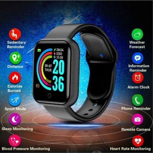 New 2023* Fitness Bracelet 1.5` Heart Rate, Blood Pressure Monitor. Black color