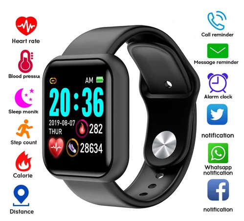 1.5inch Smart Watch Fitness Bracelet. Heart Rate, Blood Pressure Monitor. Your Health Steward.