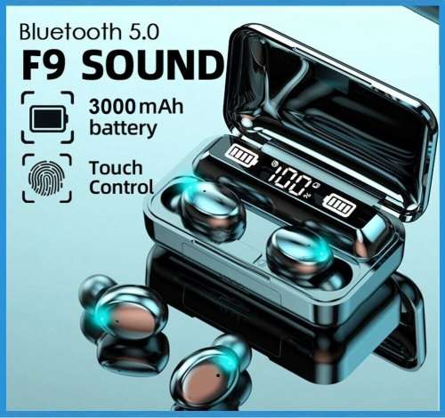 Wireless Earbuds With Power Bank. Compatible With Android, iOS, Windows and Mac OS. Bluetooth 5.0