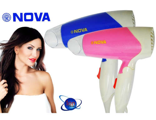Nova Professional Hair Dryer. 1400w. Available in Pink or Blue color.
