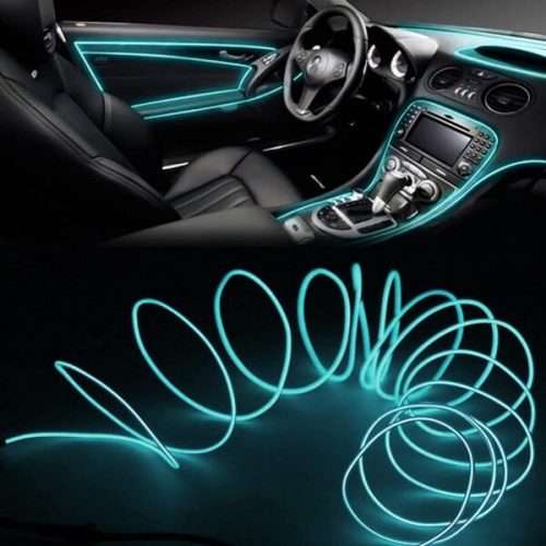 New Car Interior Mood Lighting Strip. Available in Blue, Aqua Blue and White Color