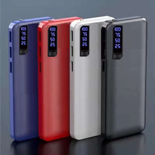 Universal 10 000mAh Power Bank with Built in Lamp. 3 x USB ports. Assorted colors available.