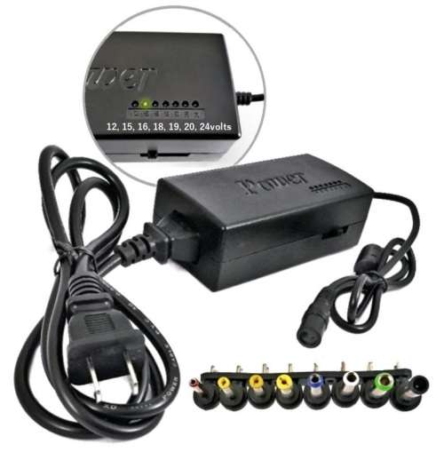 Universal Laptop charger, power adapter. 8 piece connectors