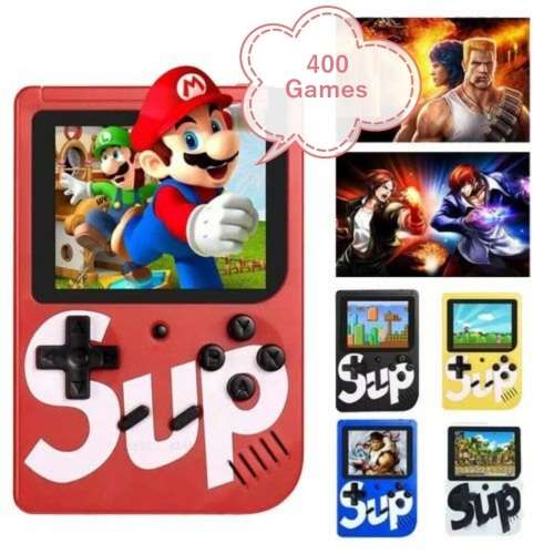 400 in1 SUP Gaming Console. 3.0` TFT Color Display. With Onboard Games. Assorted colors