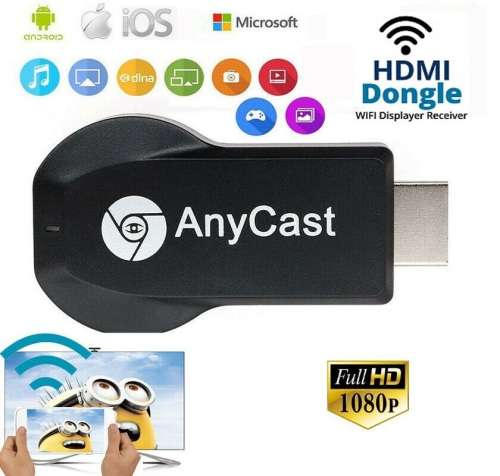 AnyCast M4 Plus Mirascreen. Wireless Display Receiver. WiFi HDMI 1080P Airplay TV
