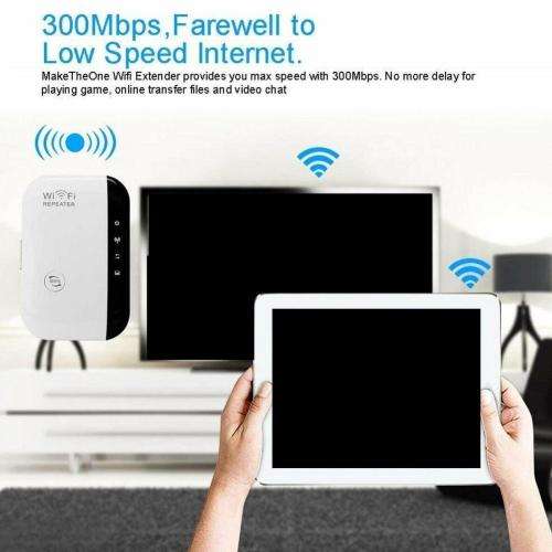 Wireless-N Wifi Repeater and Booster. 300Mbps High Internet Speed