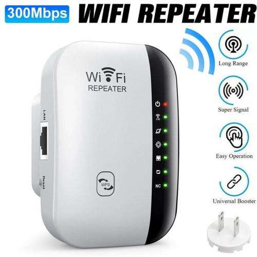 Wireless-N Wifi Repeater and Booster. 300Mbps High Internet Speed