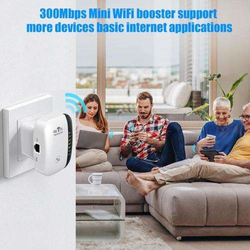 Wireless-N Wifi Repeater and Booster. 300Mbps High Internet Speed