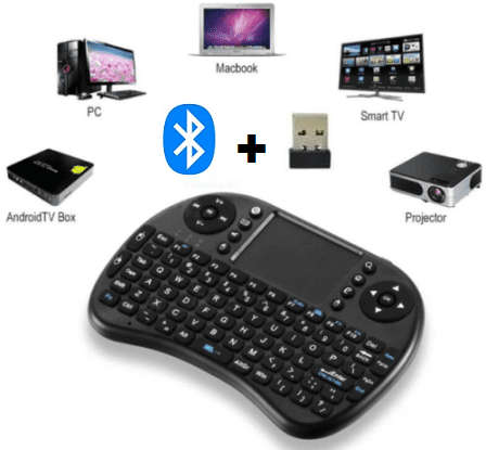 Bluetooth Wireless Keyboard, Air Mouse. For Android Tv Box, Phone, PC, Tablet, Gaming ect.