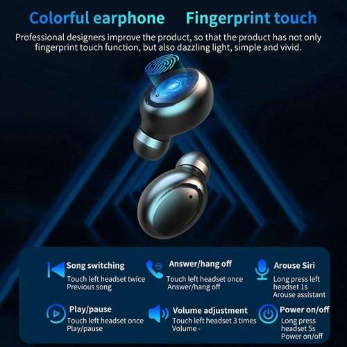 Wireless Earbuds With Power Bank. Compatible With Android, iOS, Windows and Mac OS. Bluetooth 5.0
