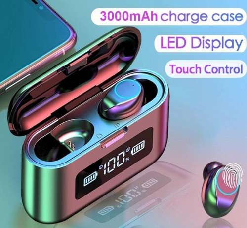 Wireless Earbuds With Power Bank. Compatible With Android, iOS, Windows and Mac OS. Bluetooth 5.0