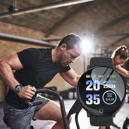 2022* Health & Fitness Bracelet 1.4` Heart Rate, Blood Pressure Monitor. Black, Blue and Grey color