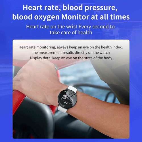 2022* Health & Fitness Bracelet 1.4` Heart Rate, Blood Pressure Monitor. Black, Blue and Grey color