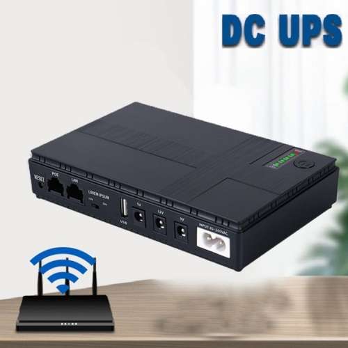 10400mAh Mini DC UPS. Uninterupted power for routers, security cam, mobile devices ect (+/- 6 hours)