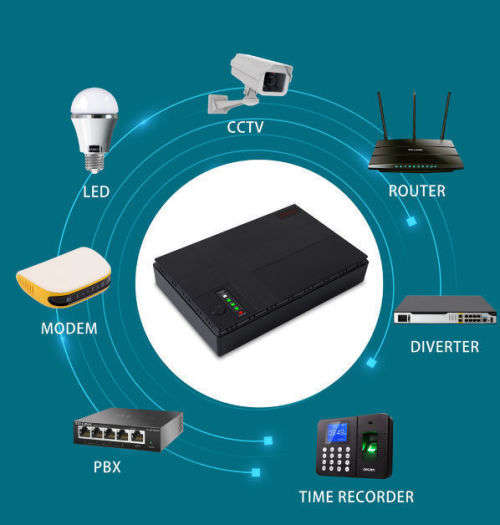 10400mAh Mini DC UPS. Uninterupted power for routers, security cam, mobile devices ect (+/- 6 hours)