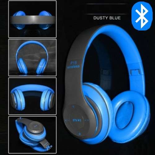 Wireless Bluetooth Bass Headphones with MP3 player, Microphone. TF Card slot Assorted colors