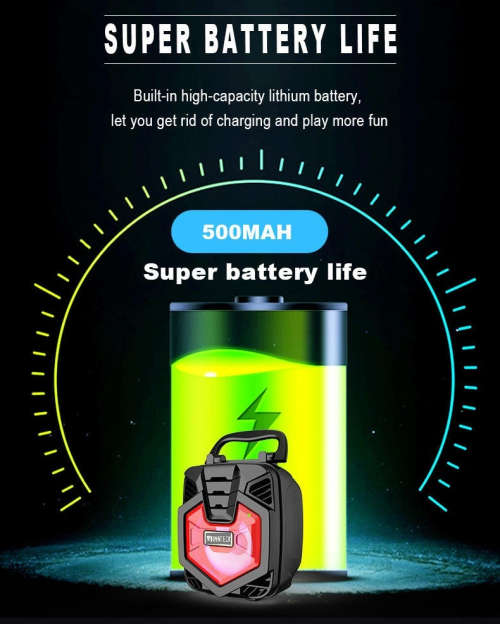 3` Wireless Portable Speaker Sound System with Bluetooth, USB, Micro SD, Mic and FM Radio