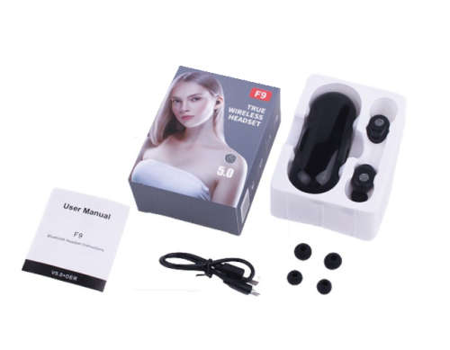 Slim Wireless Earbuds With Power Bank. Compatible With Android, iOS, Windows, Mac OS. Bluetooth 5.0