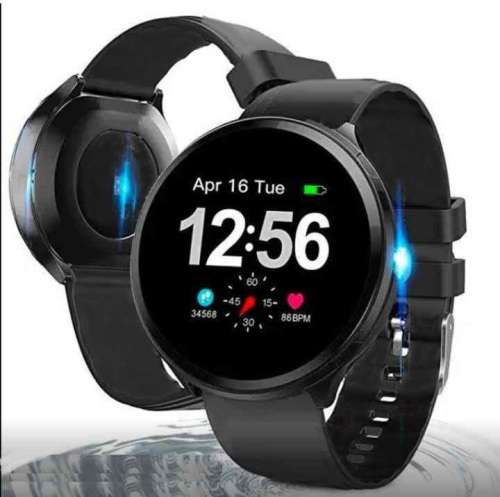 Health & Fitness Smart Watch. Heart Rate, Blood Pressure Monitor. Available in Black color