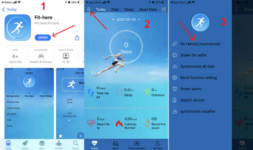 New 2023* Fitness Bracelet 1.5` Heart Rate, Blood Pressure Monitor. Black color