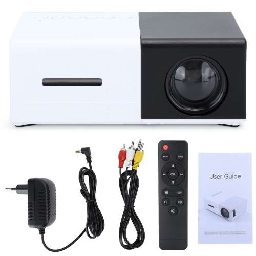 Mini LED Projector 1080P HD Home Theatre Cinema System. PC, Laptop, SmartPhone, HDMI, AV, USB & SD