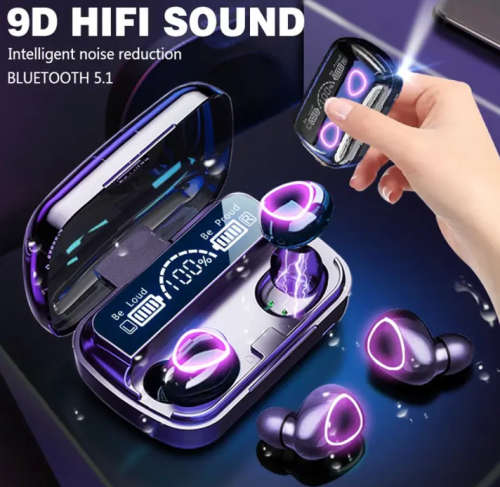 Premium M10 Wireless Earbuds With Power Bank. Compatible With Android, iOS, Windows & Mac OS. BT 5.1