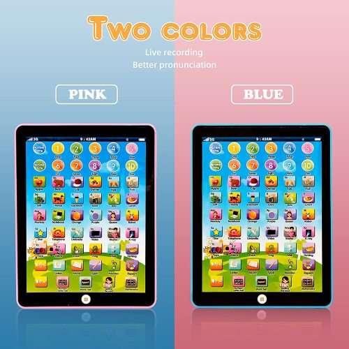 10 inch Kiddie Learning Game Pad. Available in Pink or Blue color