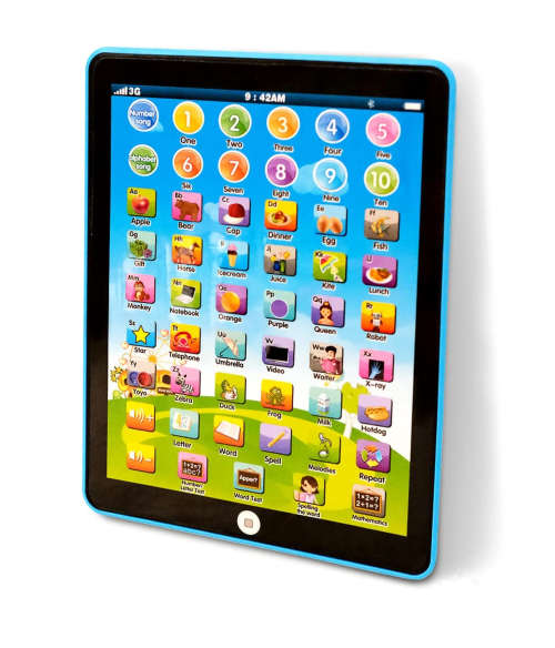 10 inch Kiddie Learning Game Pad. Available in Pink or Blue color