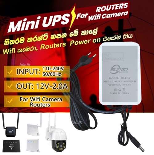 3600mAh Mini DC UPS. Uninterupted power for routers, security cam, mobile devices ect (+/- 2 hours)