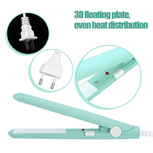 2in1 Mini Ceramic Hair Straightener Curler Iron. Available in Pink, White or Black.