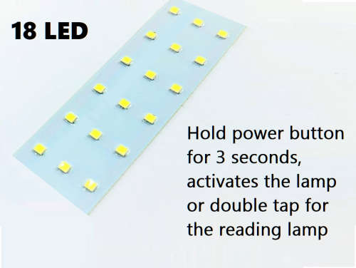2in1 Power Bank & Night Lamp. 10000mAh. Bright 18 LED. Ideal For Power Cuts. Black color