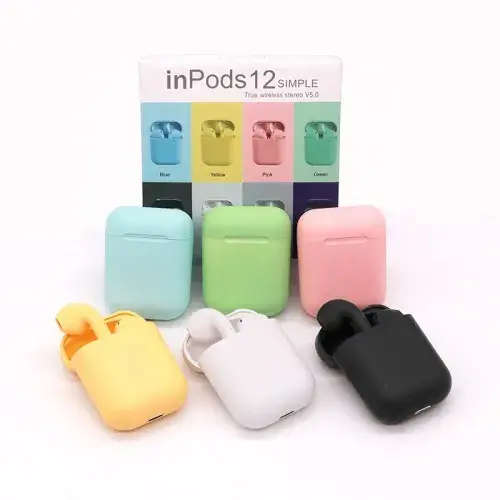 Inpod 12 Earpods. Compatible With Android, iOS, Windows and Mac OS. Assorted colors available.