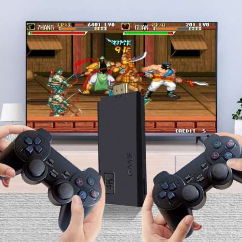 4K Game Stick with 1000+ Games. 32GB. HDMI, 2 Wireless Controller