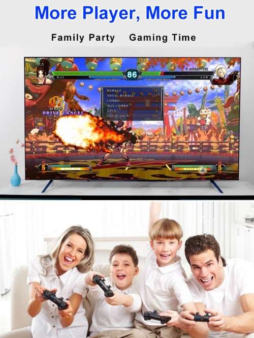 4K Game Stick with 1000+ Games. 32GB. HDMI, 2 Wireless Controller