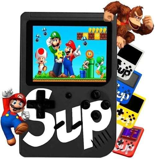 SUP Game Console. 3` TFT Color Display. With 400 Built in Games. Black, White, Red, Blue and Yellow