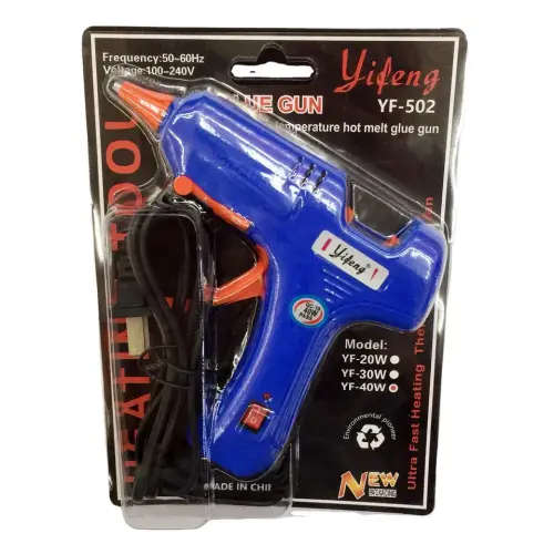40w Hot Melt Glue Gun. Fast DIY repairs. Includes glue sticks