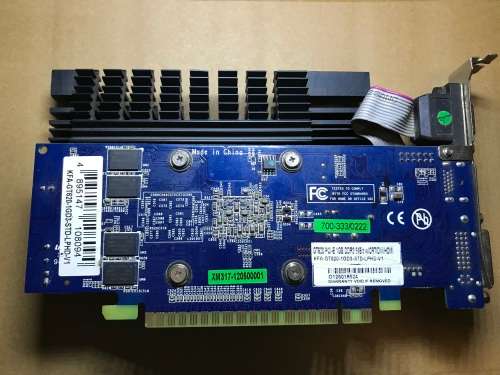 2 x Graphics cards. NVIDIA GeForce GT620 + NVIDIA GeForce G210. Both cards tested & works perfect.