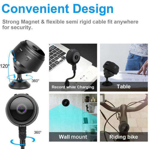 Full HD Mini Wifi IP Camera. Home Security Surveillance with built in battery for the load shedding