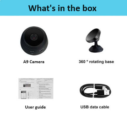 Full HD Mini Wifi IP Camera. Home Security Surveillance with built in battery for the load shedding