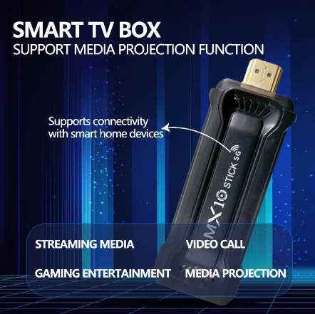 MX10 Ultra Tv Stick. 32GB, 4GB DDR3, 4K, 5G wifi, All in one cable free Android tv.