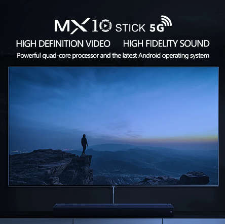 MX10 Ultra Tv Stick. 32GB, 4GB DDR3, 4K, 5G wifi, All in one cable free Android tv.