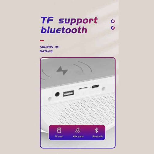 RGB Wireless Phone Charger, Atmospheric Desk Lamp & Bluetooth Sound System. All in one must have.